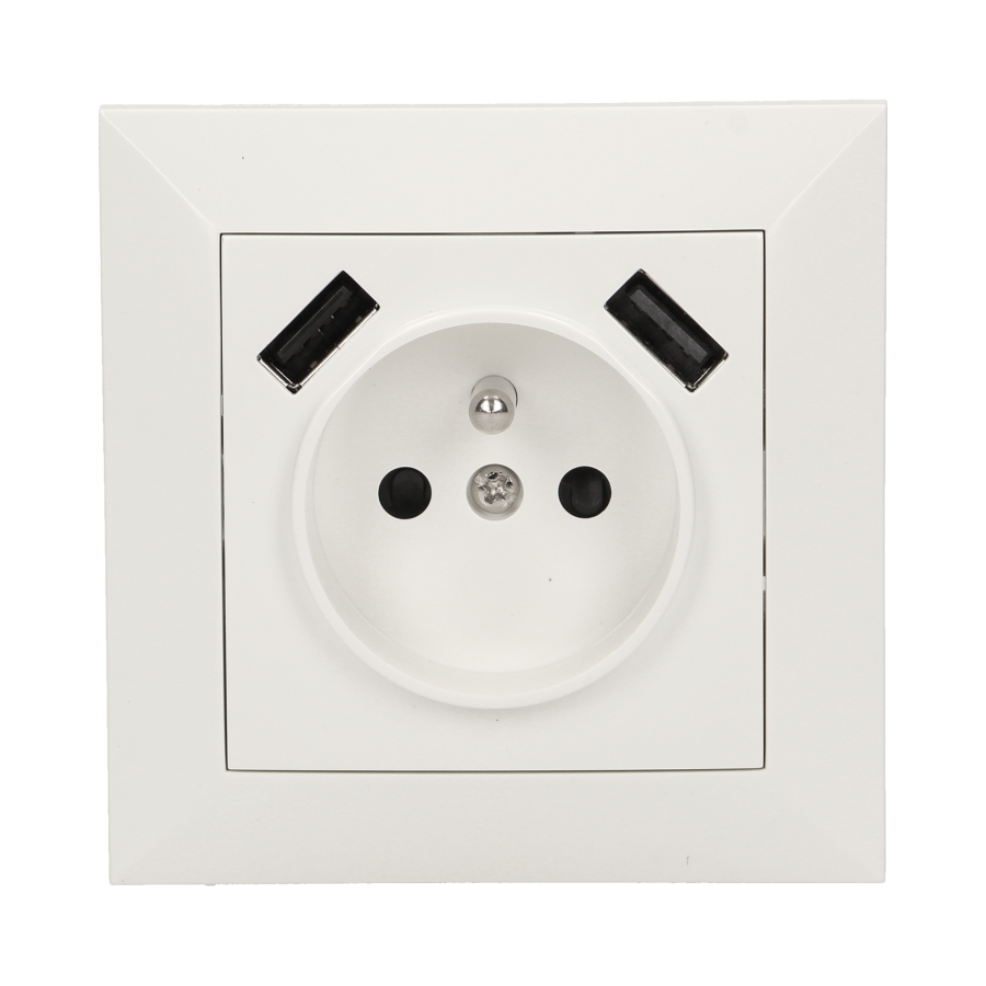 Electric socket with USB charger