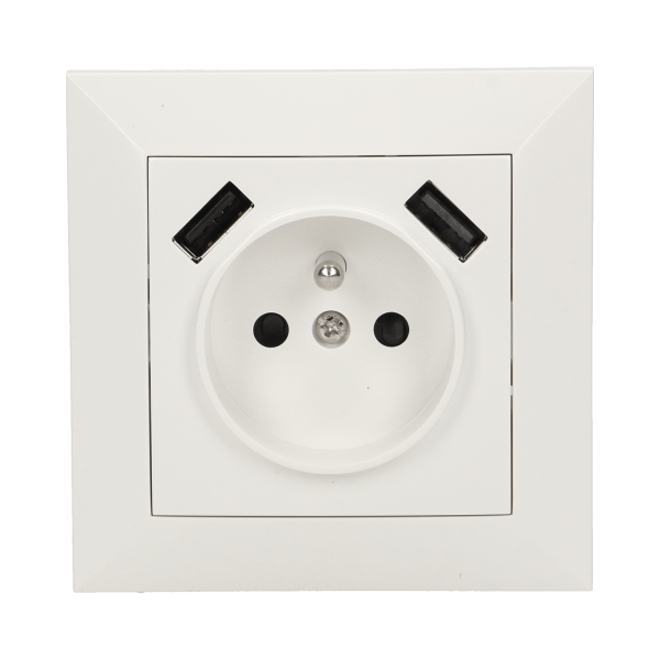 Electric socket with USB charger