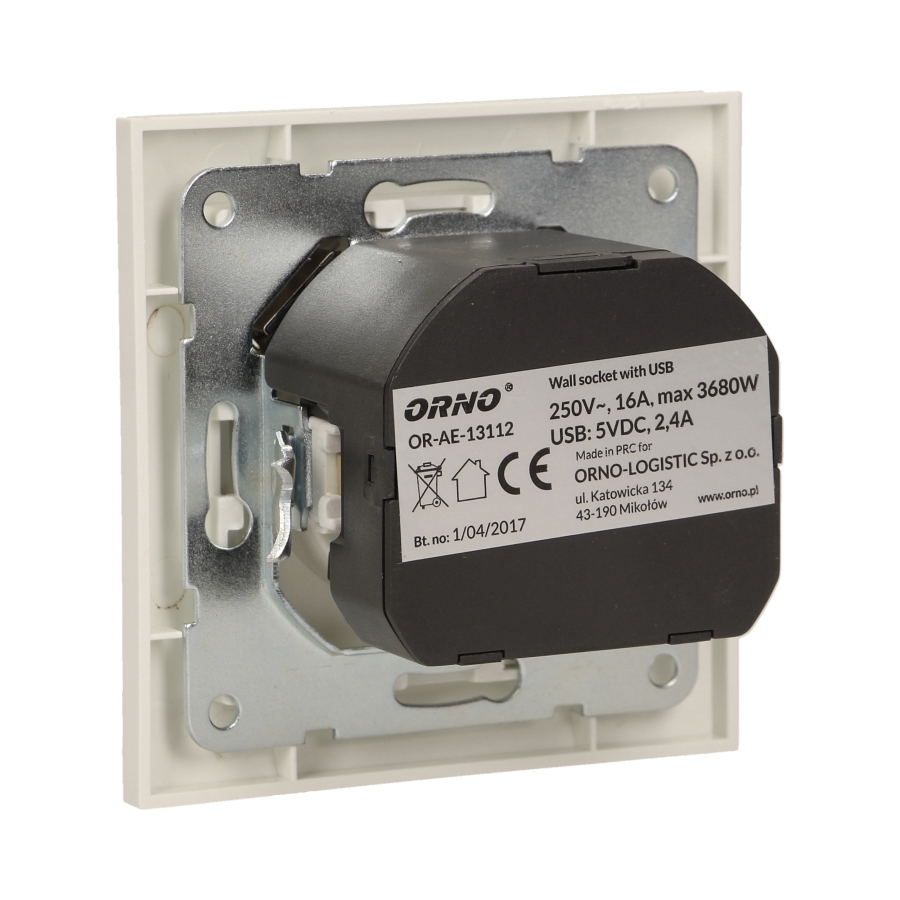 Electric socket with USB charger