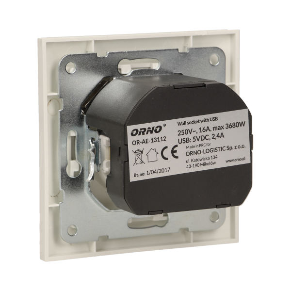 Electric socket with USB charger