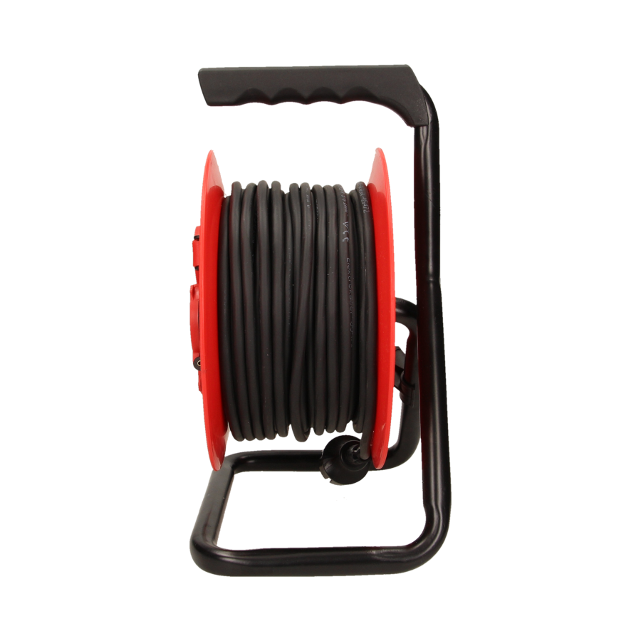 Przedłużacz bębnowy hermetyczny, guma H05RR-F 3x1mm² - 25m, 4x2P+Z, IP44 *