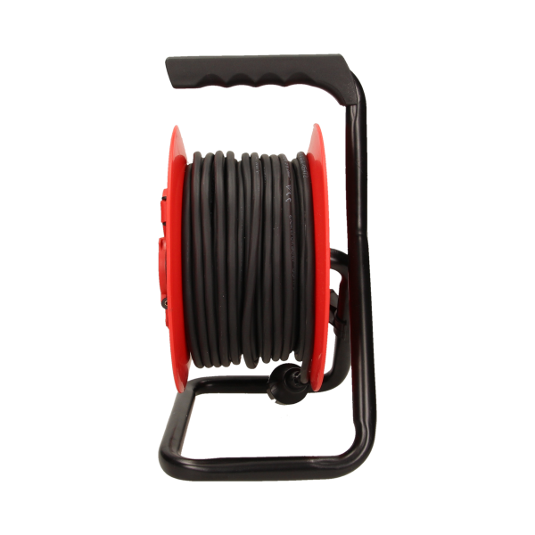 Przedłużacz bębnowy hermetyczny, guma H05RR-F 3x1mm² - 25m, 4x2P+Z, IP44 *