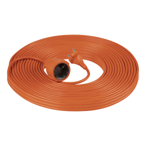 Garden extension cord with 1 socket, PVC 2x1mm², 30m long