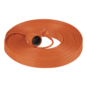 Garden extension cord with 1 socket, PVC 2x1mm², 50m long
