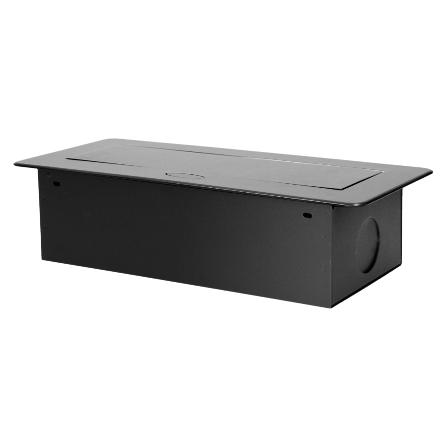 Flush-fitting furniture socket, graphite