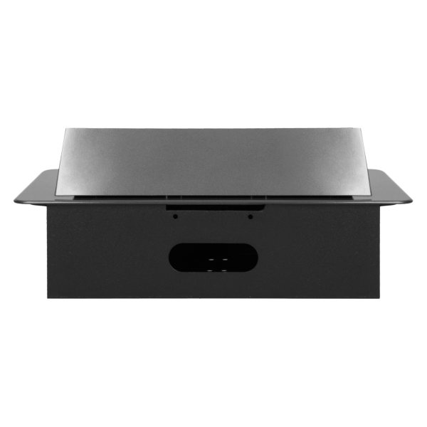 Flush-fitting furniture socket, graphite