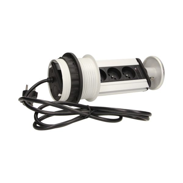 Pop up desk socket ⌀10cm with 1.8m cable