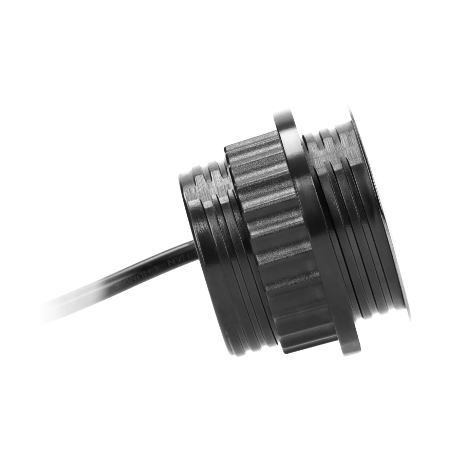 Ładowarka 3xUSB wpuszczana w blat, 5V total 3.1A, max. 2,1A/port, przewód 1,5m, czarny połysk