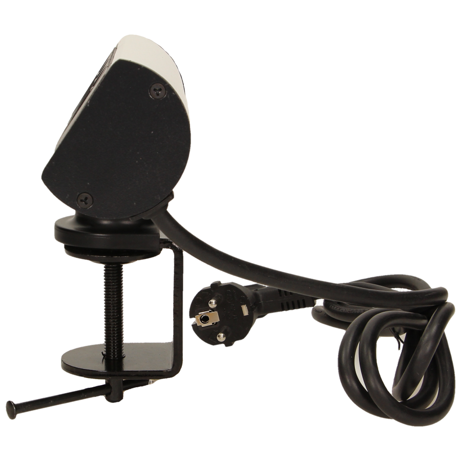 Desk socket with single clamp holder and 1.8m cable