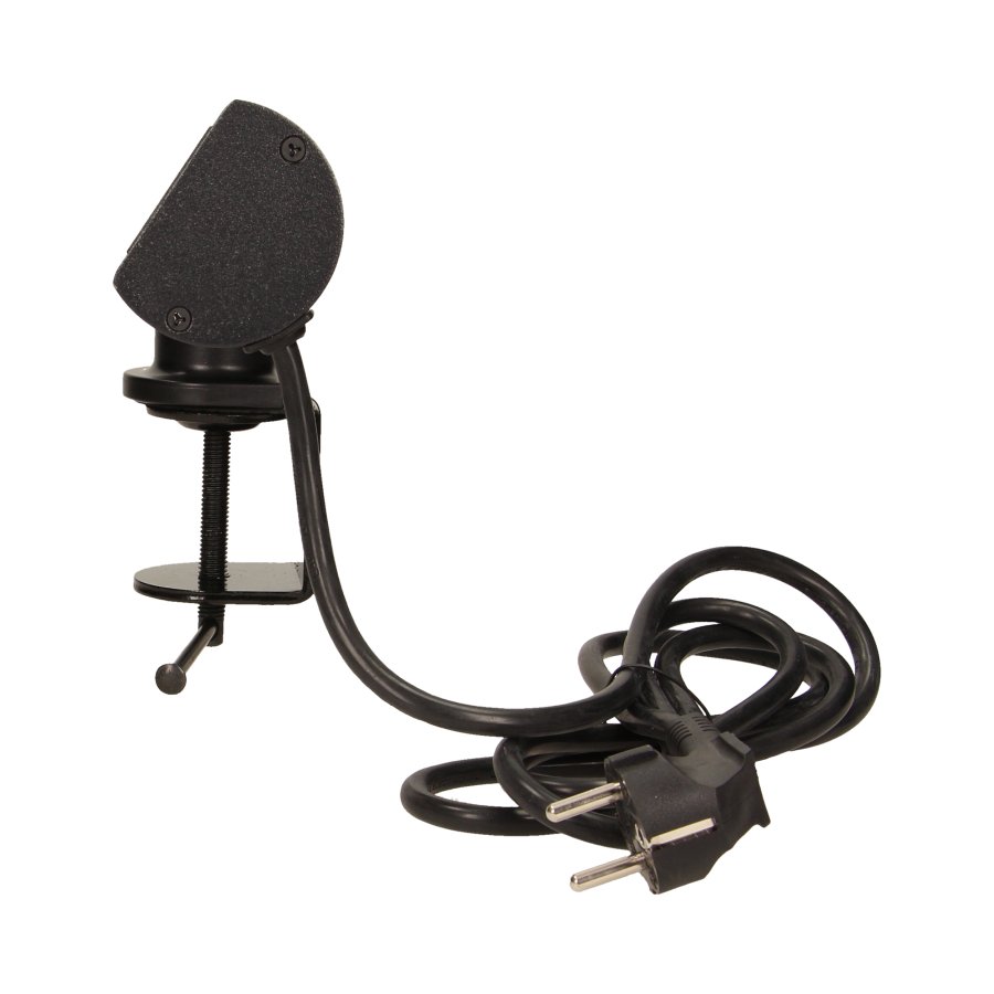 Desk socket with single clamp holder, USB charger and 1.8m cable
