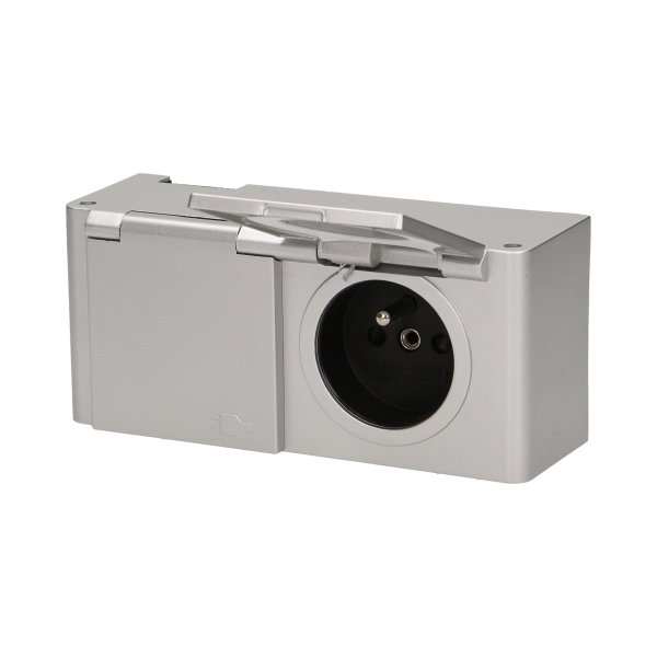 Under-cabinet hermetic electrical socket