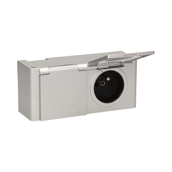 Under-cabinet hermetic electrical socket