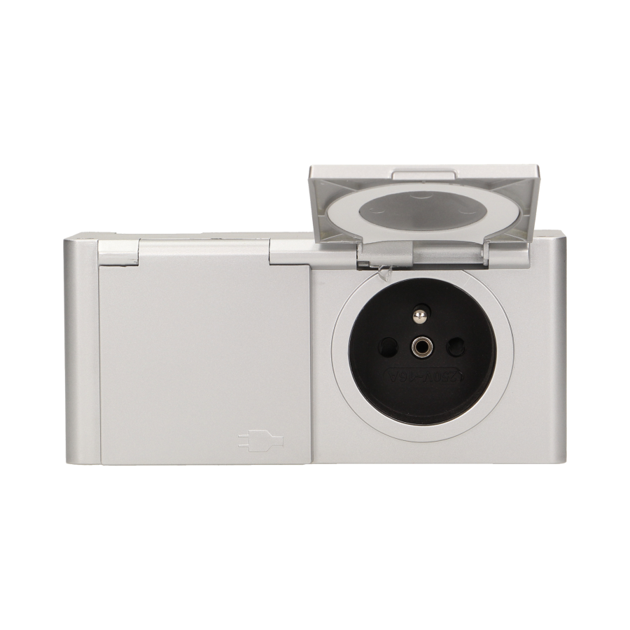 Under-cabinet hermetic electrical socket