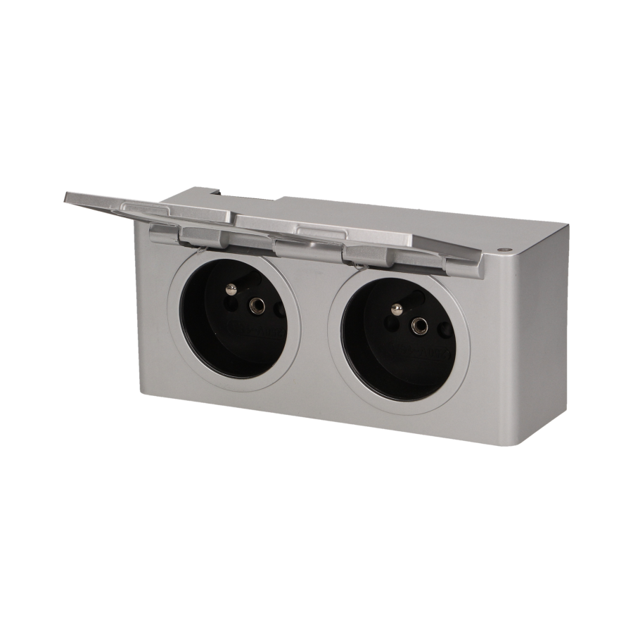 Under-cabinet hermetic electrical socket