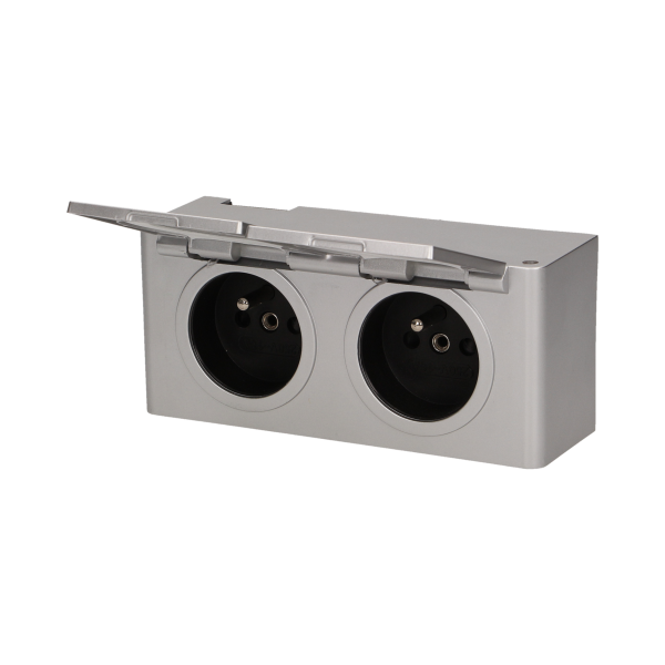 Under-cabinet hermetic electrical socket