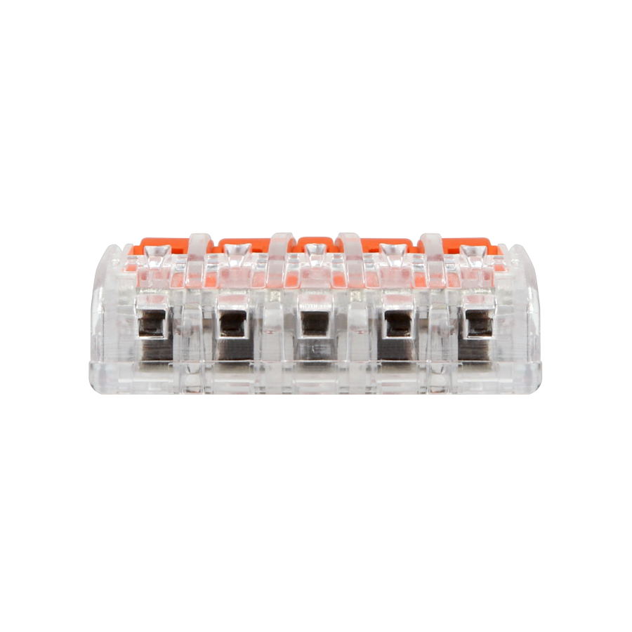 Złączka instalacyjna zaciskowa 5-przewodowa; na dowolny przewód 0,2-4mm²; IEC 450V/32A;Blister 4 szt.