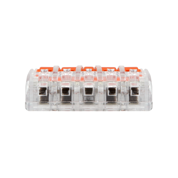 Złączka instalacyjna zaciskowa 5-przewodowa; na dowolny przewód 0,2-4mm²; IEC 450V/32A;Blister 4 szt.