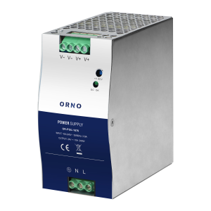 Industrial power supply for a DIN rail, 24VDC, 10A, 240W, metal housing