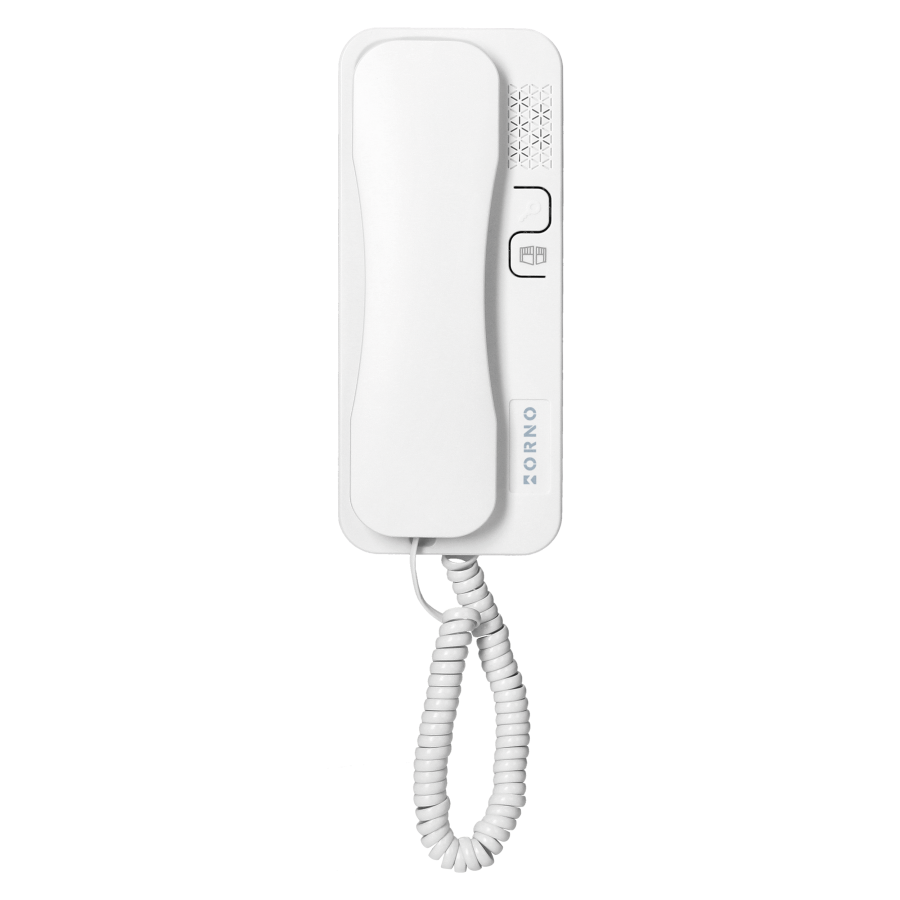 ERIN, single family audio doorphone set, 2-wire, code lock, RFID reader, white