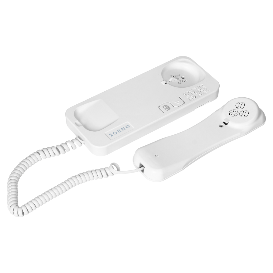 ERIN, single family audio doorphone set, 2-wire, code lock, RFID reader, white