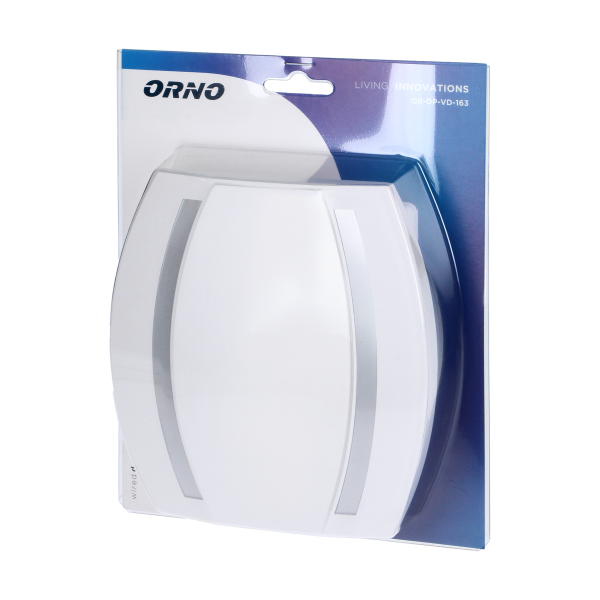 Dzwonek Kameleon Gong 230V, biało-srebrny