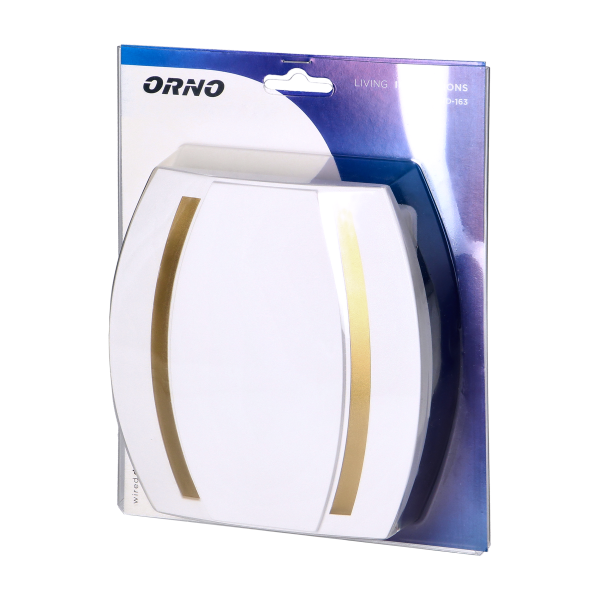 Dzwonek Kameleon Gong 230V, biało-złoty