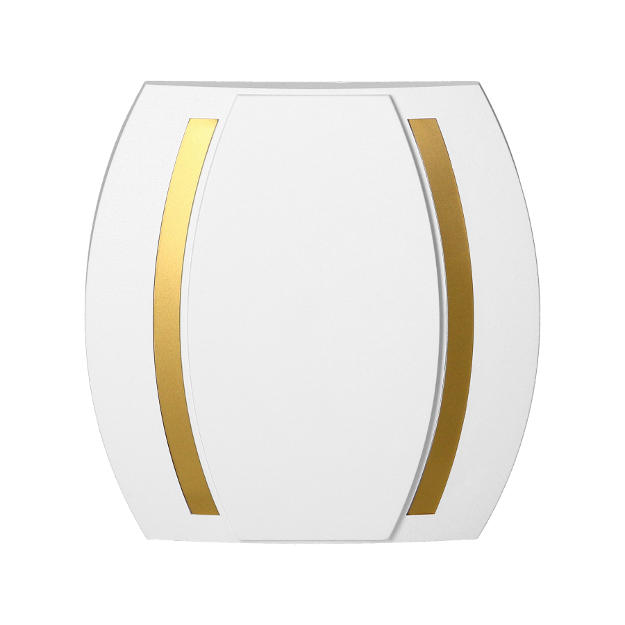 Kameleon Gong doorbell, 230V, white-gold