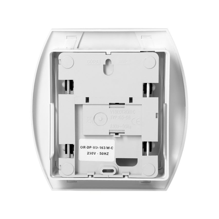 Dzwonek Kameleon Gong 230V, biało-złoty