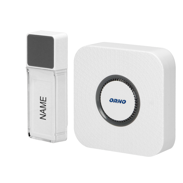 Dzwonek bezprzewodowy TORINO 2 DC, bateryjny, learning system, 58 dźwięków, 400m