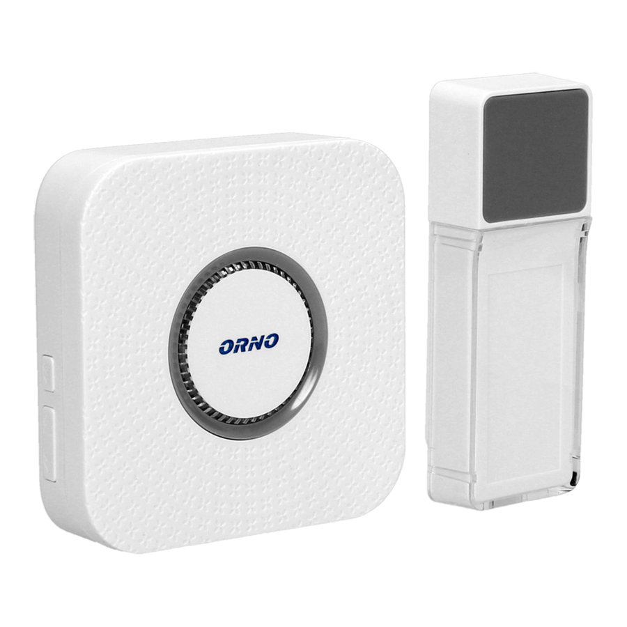 Dzwonek bezprzewodowy TORINO 2 DC, bateryjny, learning system, 58 dźwięków, 400m