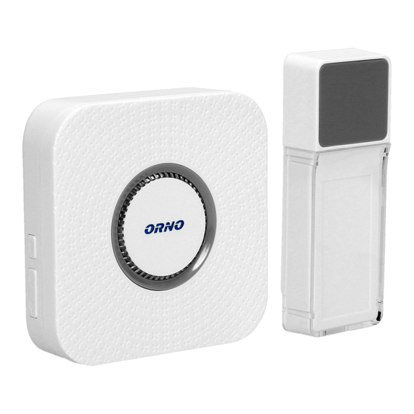 Dzwonek bezprzewodowy TORINO 2 DC, bateryjny, learning system, 58 dźwięków, 400m