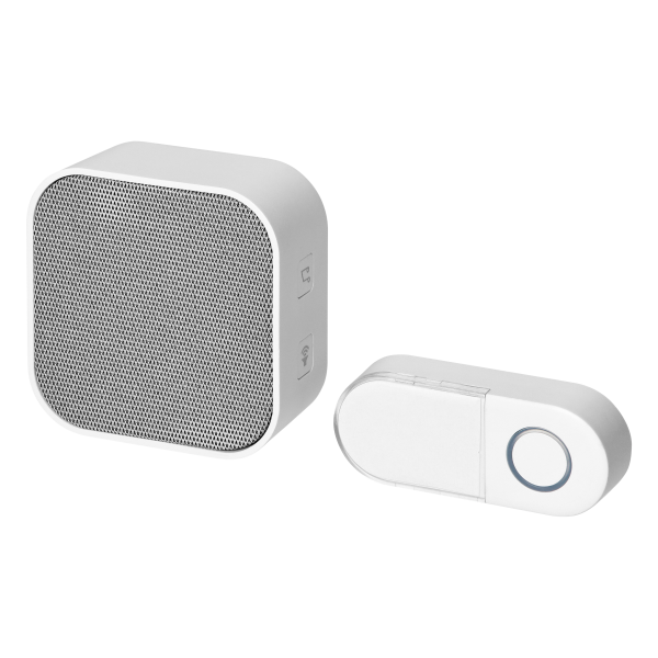 TELA AC wireless mains-powered doorbell, learning system, 38 sounds, white  (VI-DB-KA-167/W, OR-DB-KA-167/W)