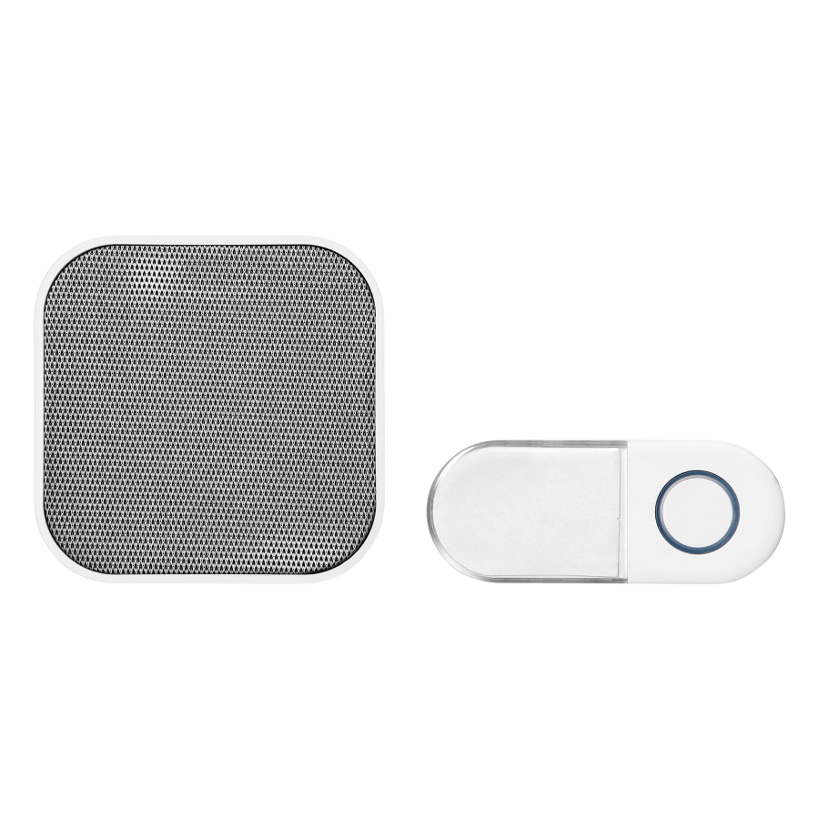 TELA AC wireless mains-powered doorbell, learning system, 38 sounds, white  (VI-DB-KA-167/W, OR-DB-KA-167/W)