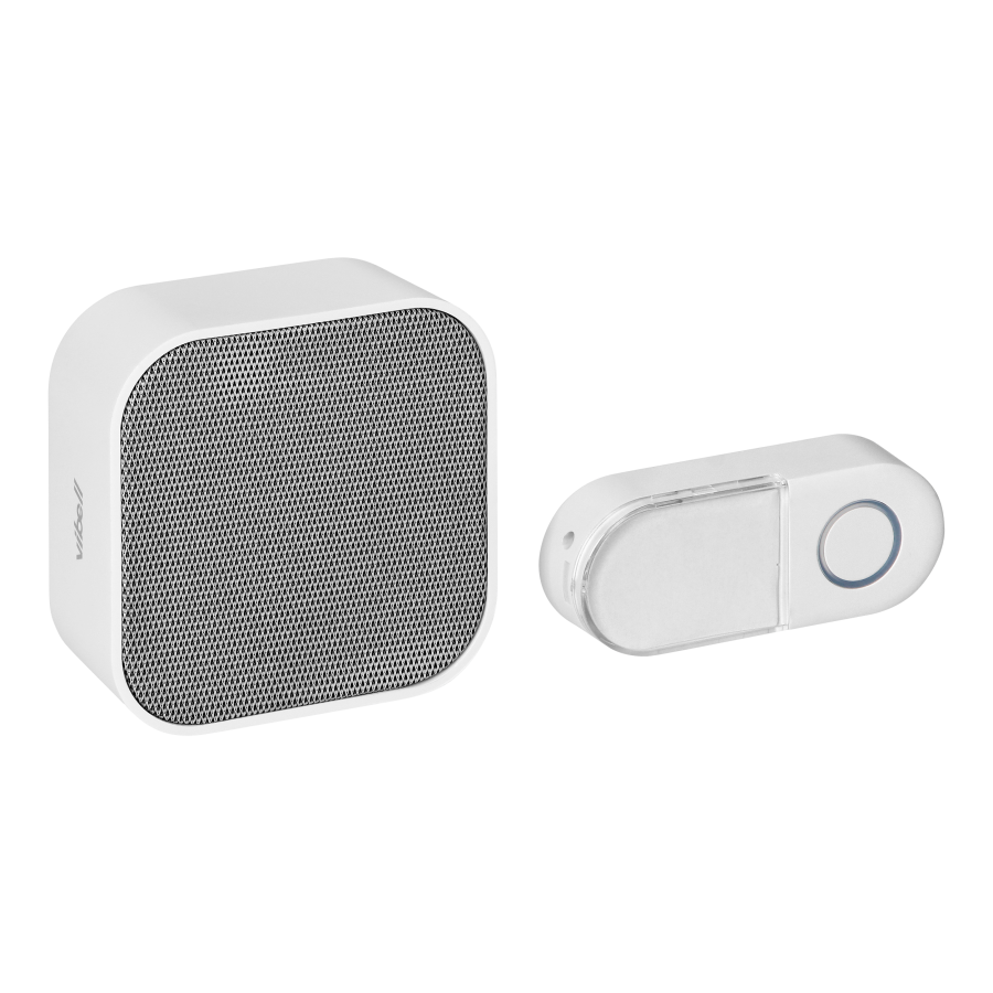 TELA AC wireless mains-powered doorbell, learning system, 38 sounds, white  (VI-DB-KA-167/W, OR-DB-KA-167/W)