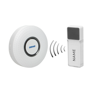 Dzwonek bezprzewodowy TORINO II AC, sieciowy, learning system, 58 dźwięków, 400m