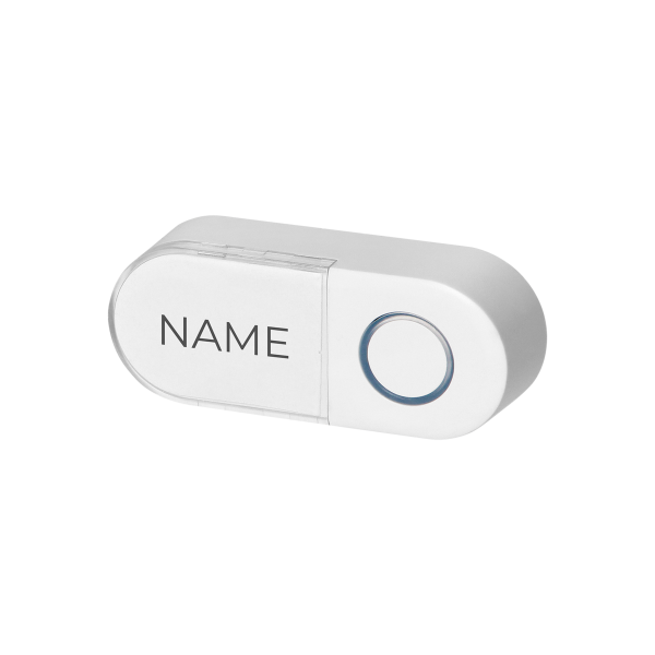 Doorbell button, battery-powered, for wireless doorbells, TELA series