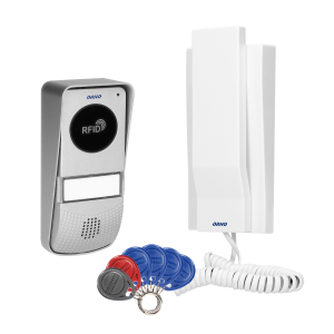 Single-family doorphone set, surface mounted with proximity tag reader, MIZAR