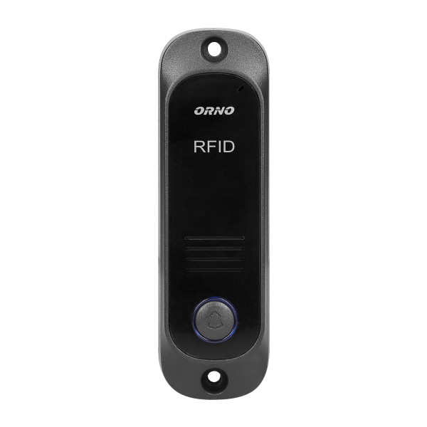 Zestaw domofonowy jednorodzinny z interkomem i czytnikiem breloków zbliżeniowych, czarny AVIOR