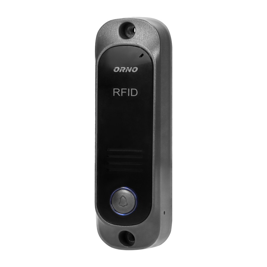 Zestaw domofonowy jednorodzinny z interkomem i czytnikiem breloków zbliżeniowych, czarny AVIOR