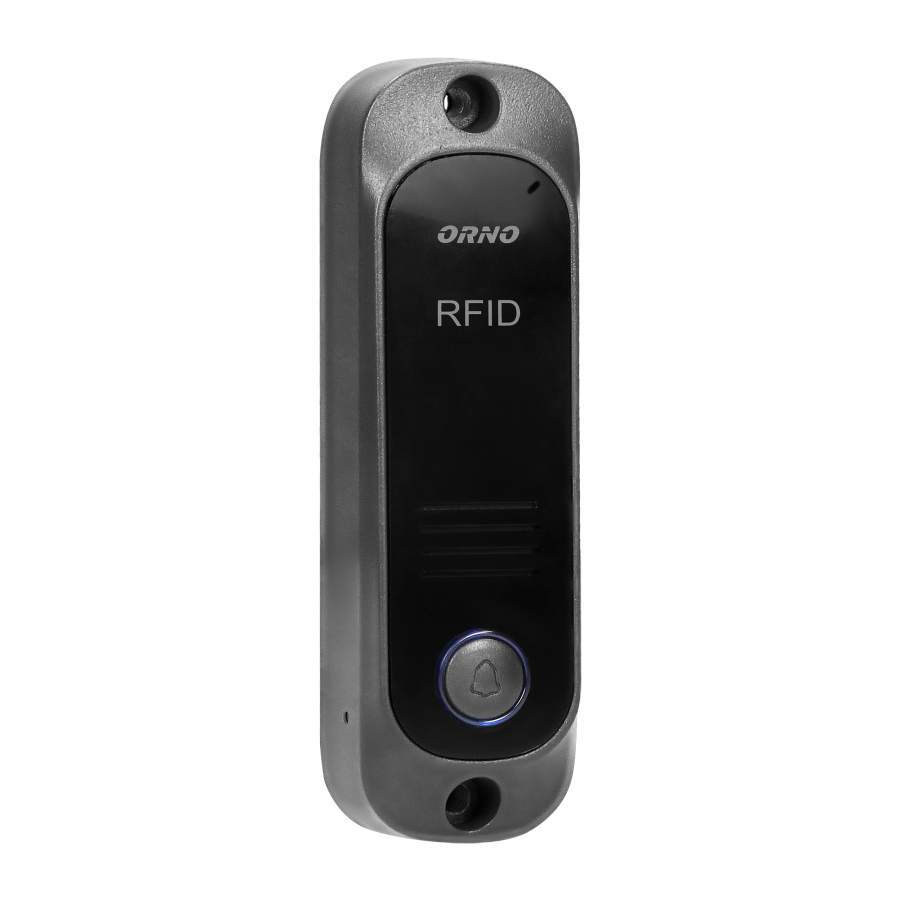 Zestaw domofonowy jednorodzinny z interkomem i czytnikiem breloków zbliżeniowych, czarny AVIOR