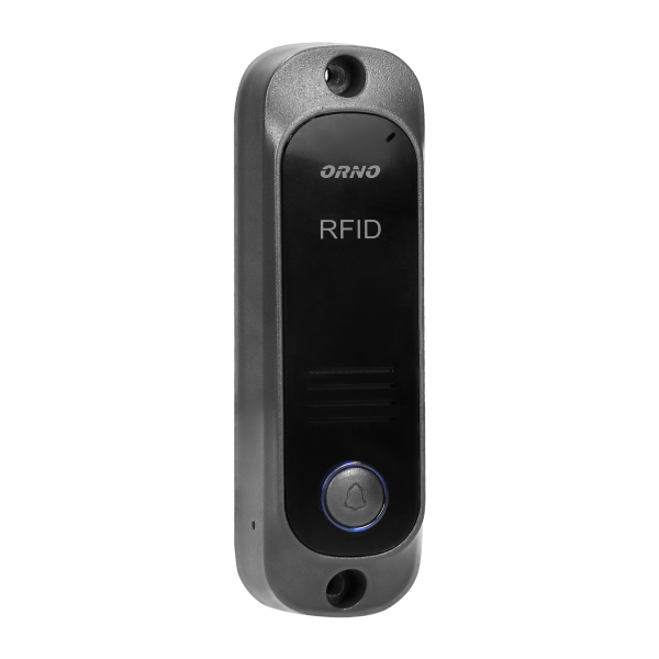 Zestaw domofonowy jednorodzinny z interkomem i czytnikiem breloków zbliżeniowych, czarny AVIOR