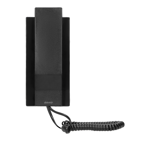 Zestaw domofonowy jednorodzinny z interkomem i czytnikiem breloków zbliżeniowych, czarny AVIOR