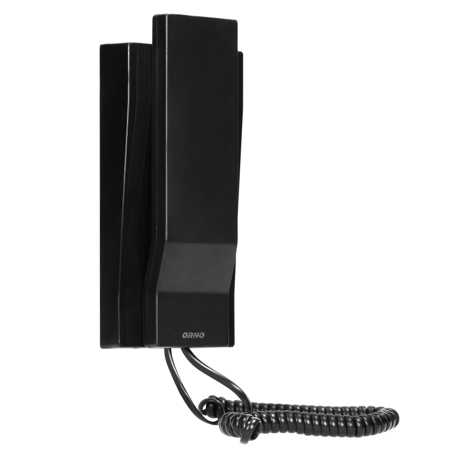 Zestaw domofonowy jednorodzinny z interkomem i czytnikiem breloków zbliżeniowych, czarny AVIOR