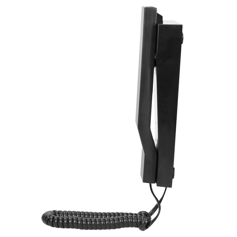 Zestaw domofonowy jednorodzinny z interkomem i czytnikiem breloków zbliżeniowych, czarny AVIOR