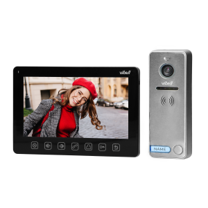 NOVEO video door phone set, LCD 7" monitor, black