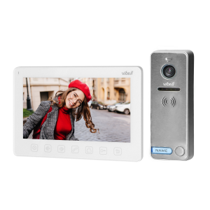 NOVEO video door phone set, LCD 7" monitor, white