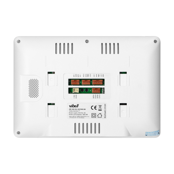 NOVEO video door phone set, LCD 7" monitor, white