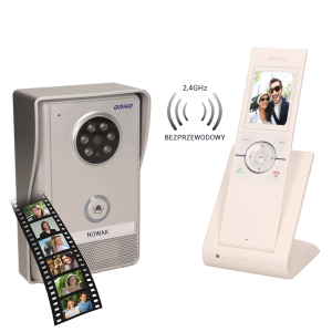 Single family wireless videodoorphone SEMIS MEMO 2,4"