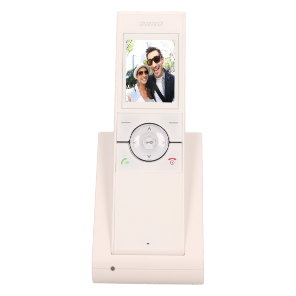 Zestaw wideodomofonowy, bezprzewodowy, zasięg 150m, kolor, LCD 2,4", pamięć, natynkowy, IP55, SEMIS MEMO