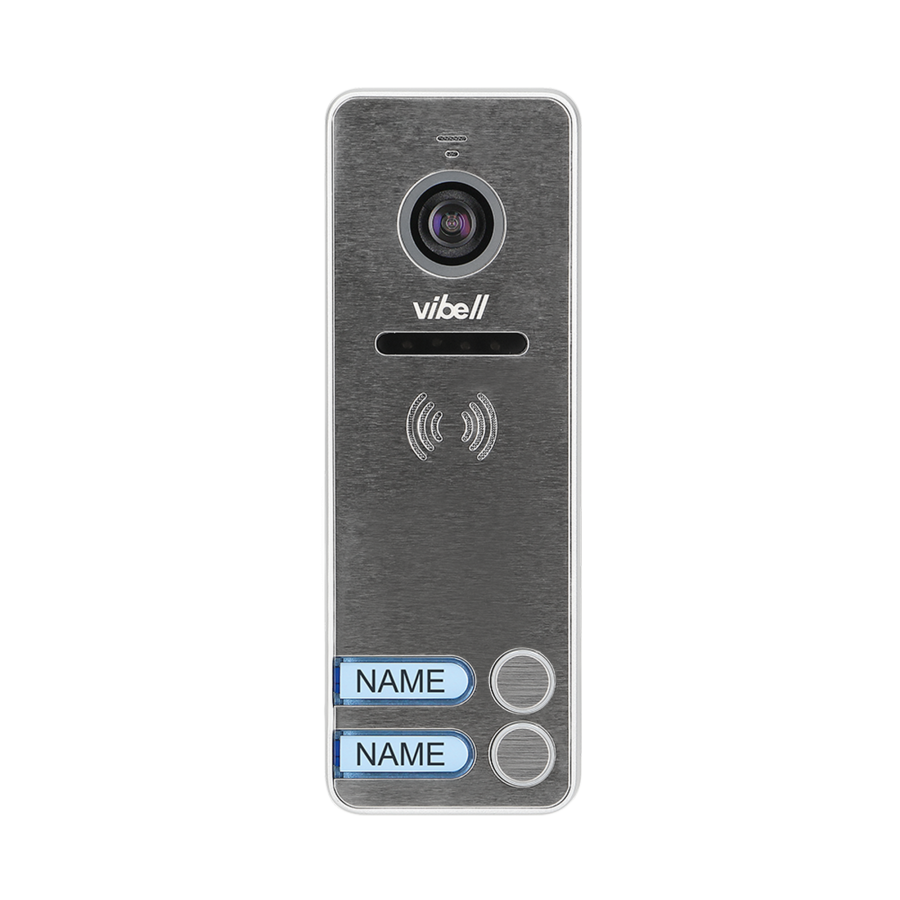 NOVEO MULTI2 two-family video door phone set, LCD 7" monitor, black